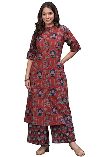 Kurta Set with Palazzo Pants 