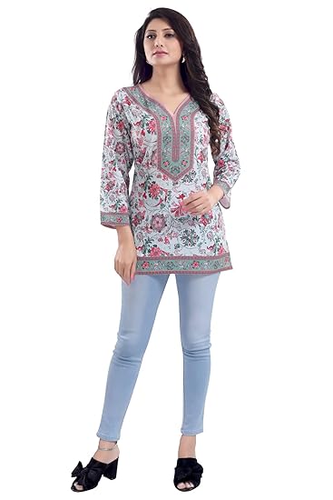 Women's Crepe Ladies Short Kurti